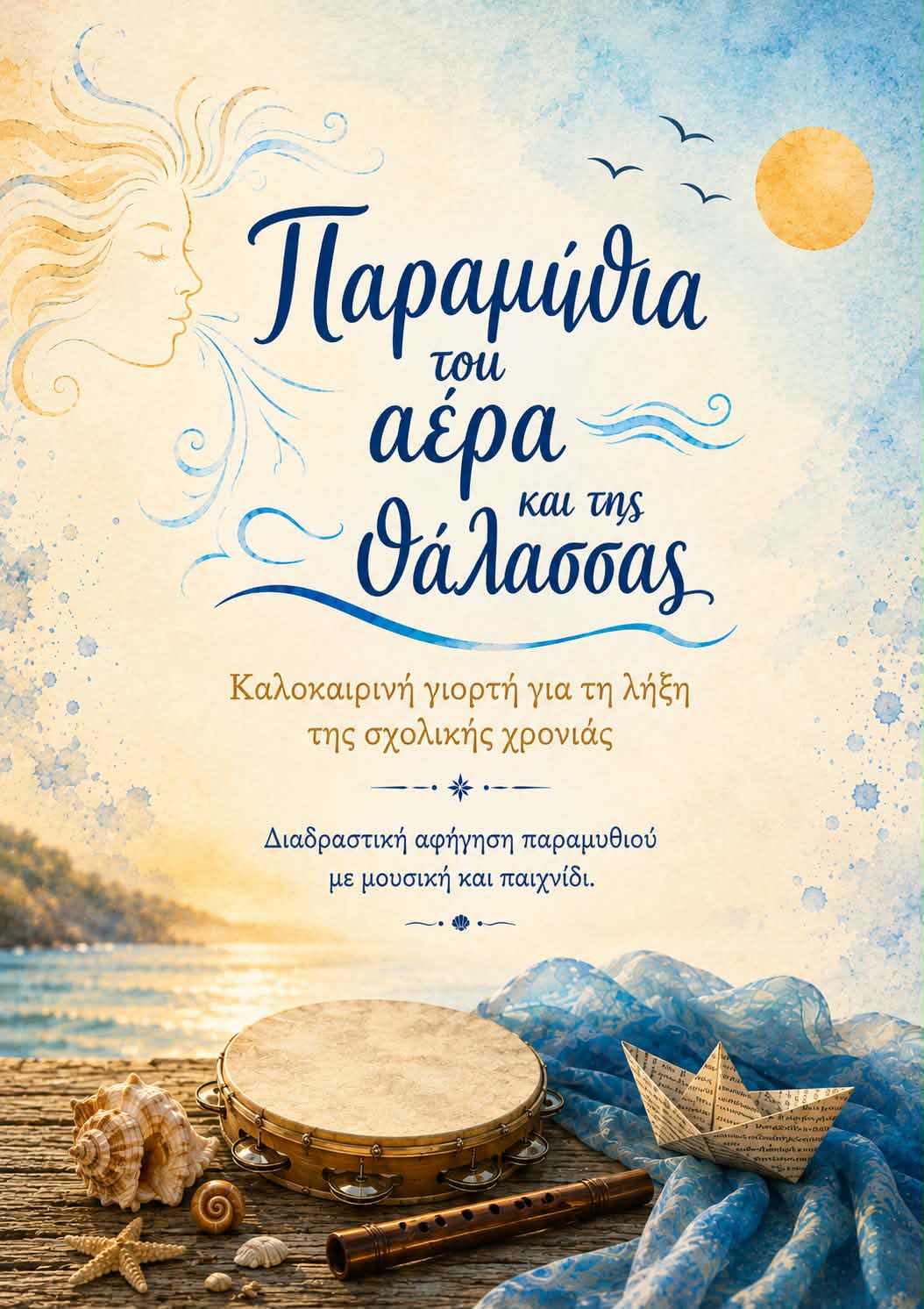 Φωτογραφία από το θεματικό πρόγραμμα «Παραμύθια του αέρα και της θάλασσας»
